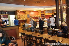 Prices in coffee shops and bakeries in Paris, Cafe inside
